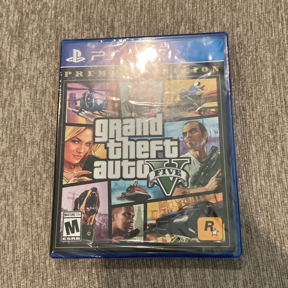 Grand Theft Auto 5 for PS4. New in wrapper